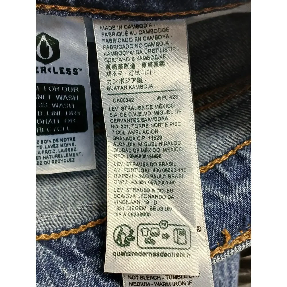 Levi's (29x30) 501 Men's Straight Fit Blue Denim Jeans